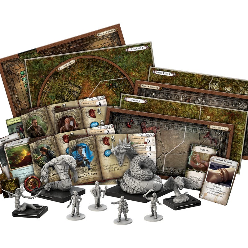 Asmodee Mansions of Madness Path of The Serpent Expansion - Conquer The Perils of The Jungle and Unearth New Horrors! Ages 14+, 1-5 Players, 2-3 Hour Playtime, Made by Fantasy Flight Games - Image 2